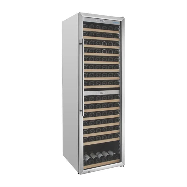 GM629 Polar G-Series Dual Zone Wine Fridge Stainless Steel - 172 Bottle