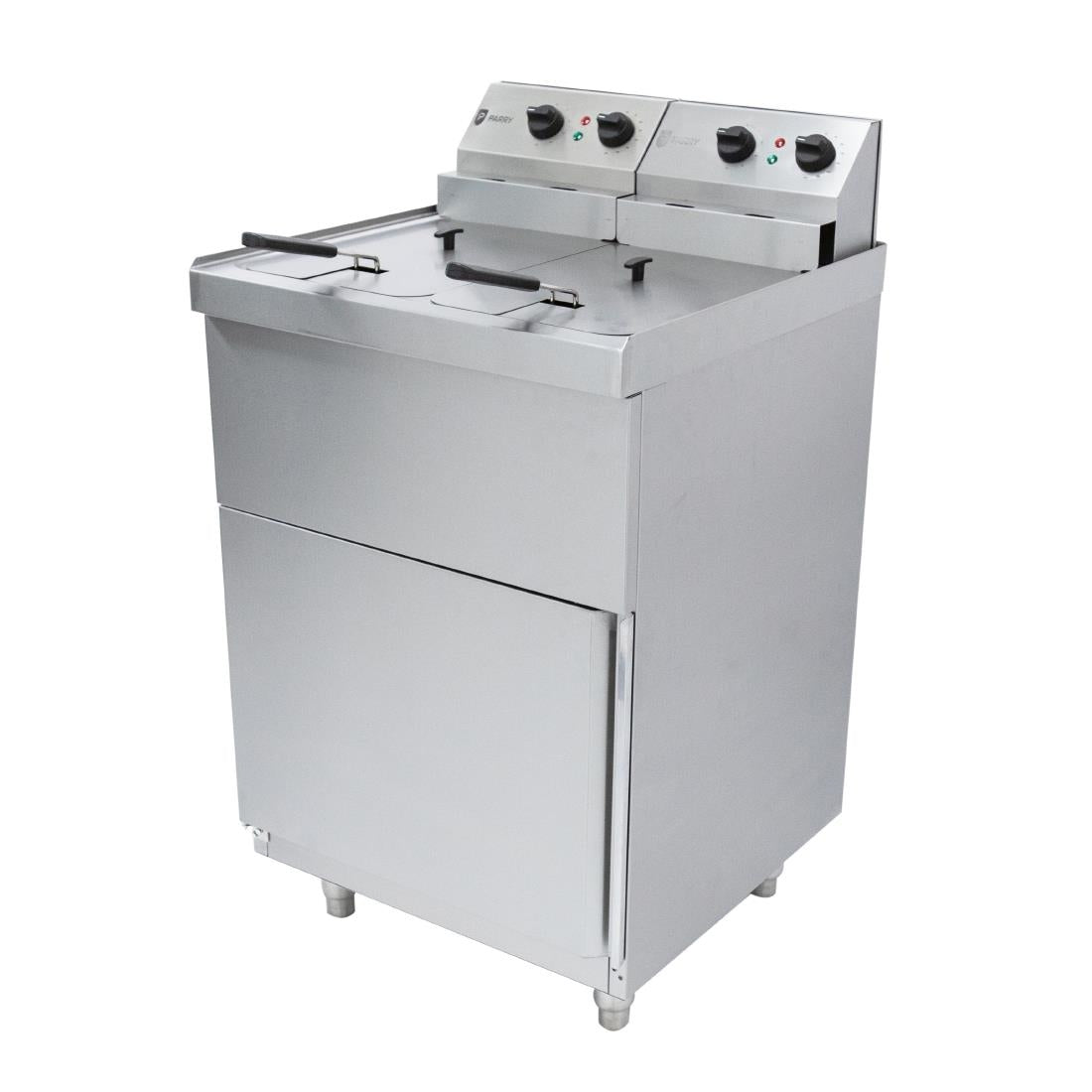GM704 Parry Twin Tank Twin Basket Free Standing Electric Fryer NPDF6