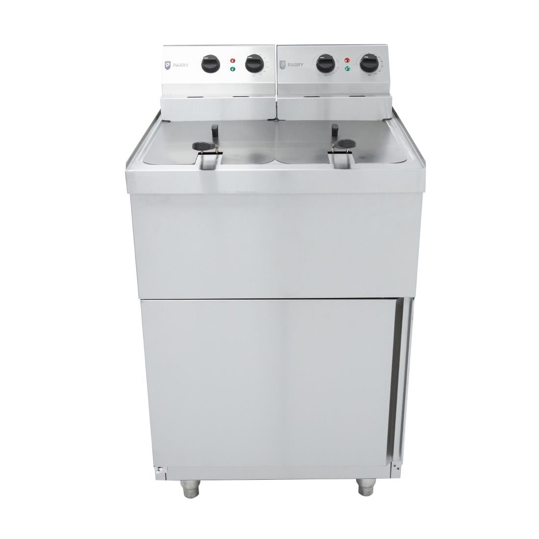 GM704 Parry Twin Tank Twin Basket Free Standing Electric Fryer NPDF6