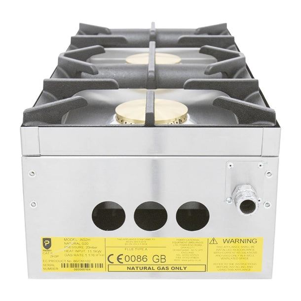 GM771 Parry 2 Burner Natural/LPG Hob AG2H