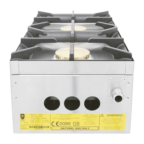 GM771 Parry 2 Burner Natural/LPG Hob AG2H - JD Catering Equipment Solutions Ltd