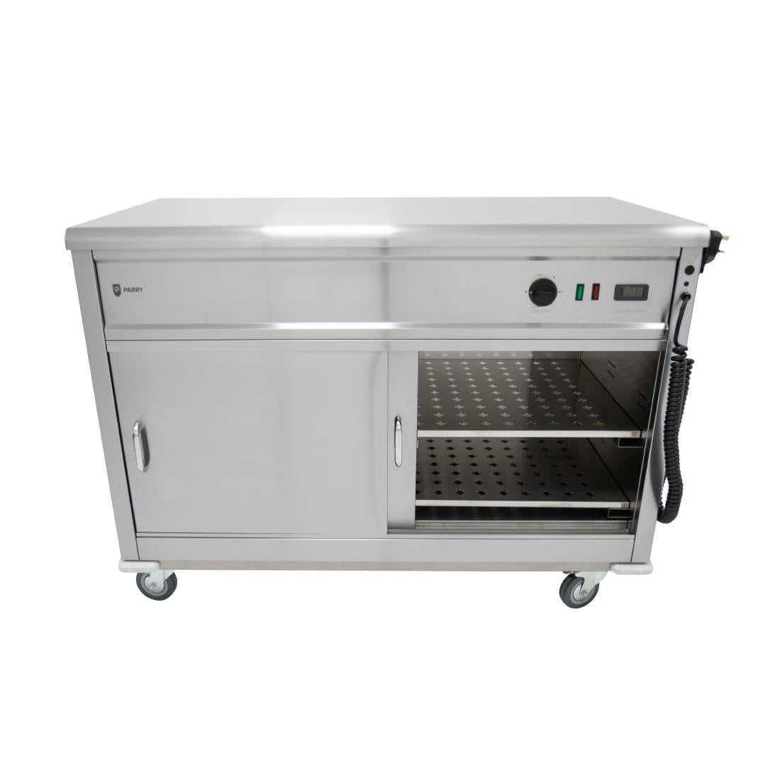 Parry Mobile Hot Cupboard with Flat Top MSF12
