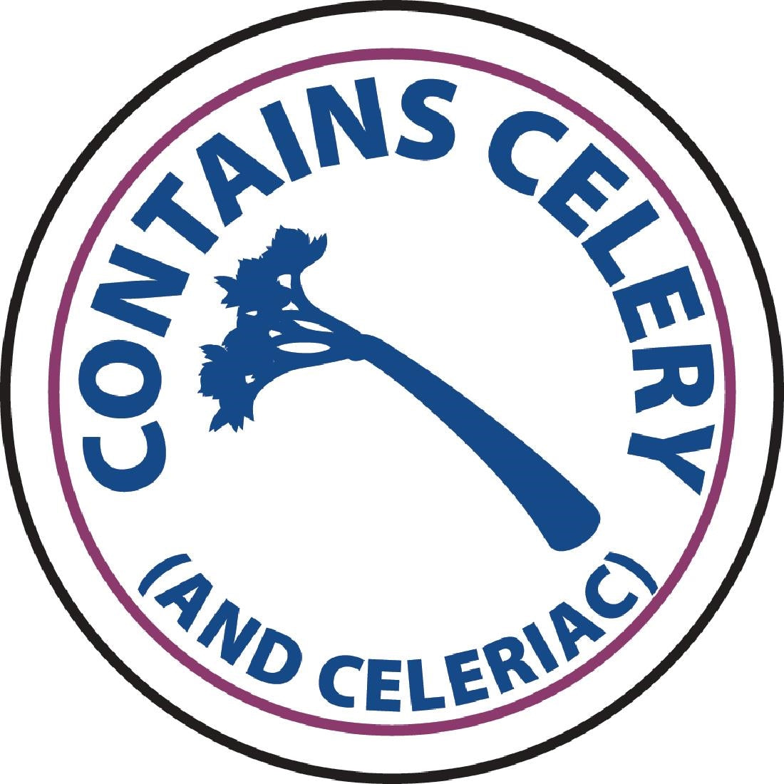 GM809 Vogue Food Allergen Label Celery And Celeriac (Pack of 1000)