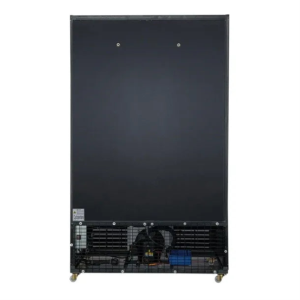 GM814 Polar G-Series Upright Sliding Door Display Cooler with Light Box 950Ltr Black GM814 - JD Catering Equipment Solutions Ltd