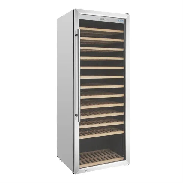 GM888 Polar G-Series Single Zone Wine Fridge Stainless Steel 118 bottles
