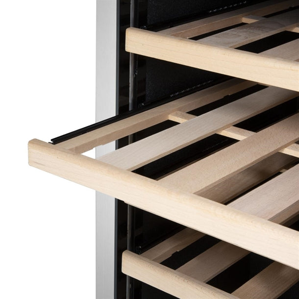 GM888 Polar G-Series Single Zone Wine Fridge Stainless Steel 118 bottles