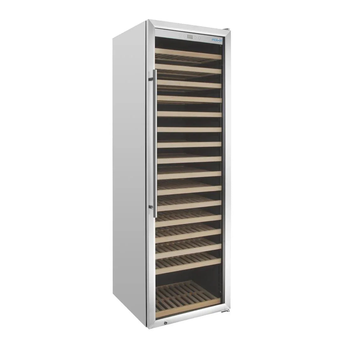GM889 - Polar G-Series Single Zone Wine Fridge Stainless Steel 192 bottles