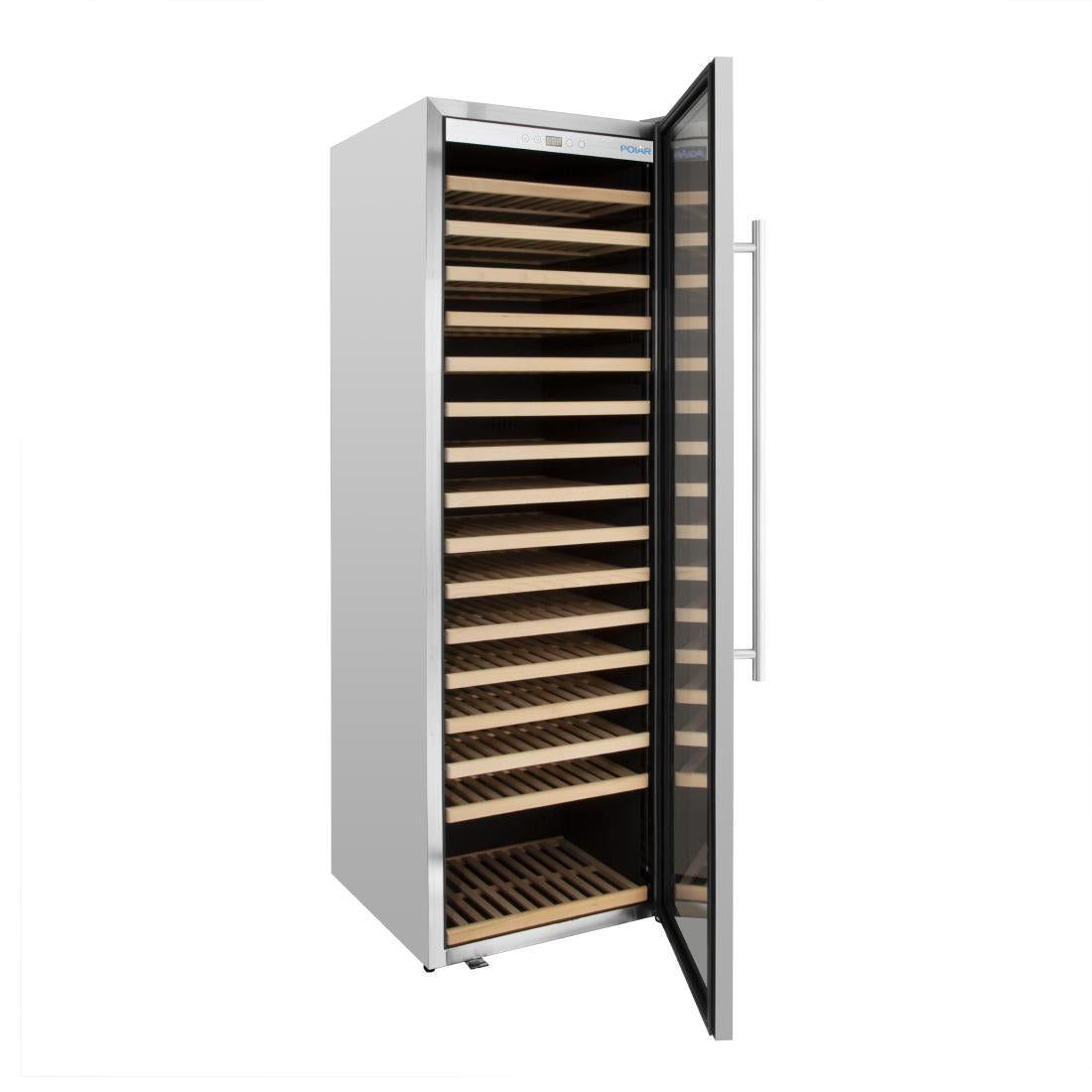 GM889 - Polar G-Series Single Zone Wine Fridge Stainless Steel 192 bottles