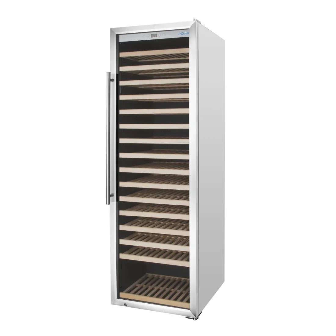 GM889 - Polar G-Series Single Zone Wine Fridge Stainless Steel 192 bottles