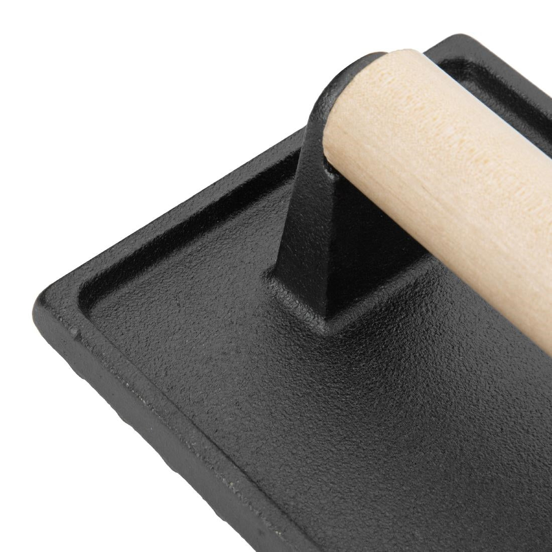 GN770 Vogue Cast Iron Steak Weight with Wood Handle