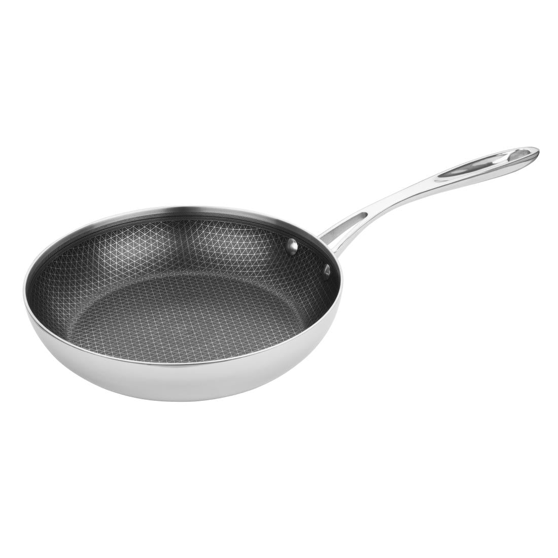GP188 Vogue Tri-Shield Stainless Steel Frying Pan with Clad Coating 24cm