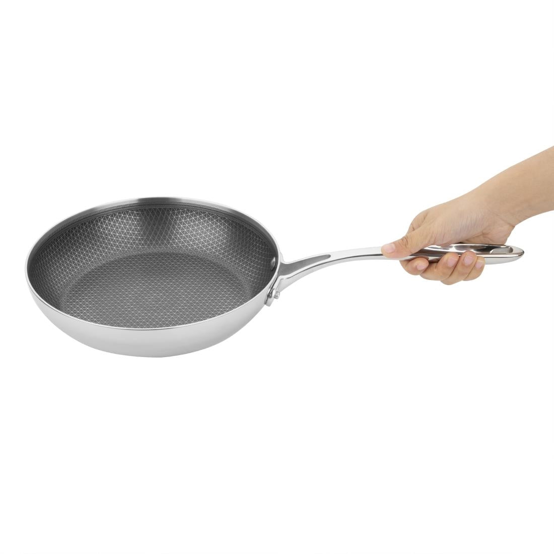 GP188 Vogue Tri-Shield Stainless Steel Frying Pan with Clad Coating 24cm