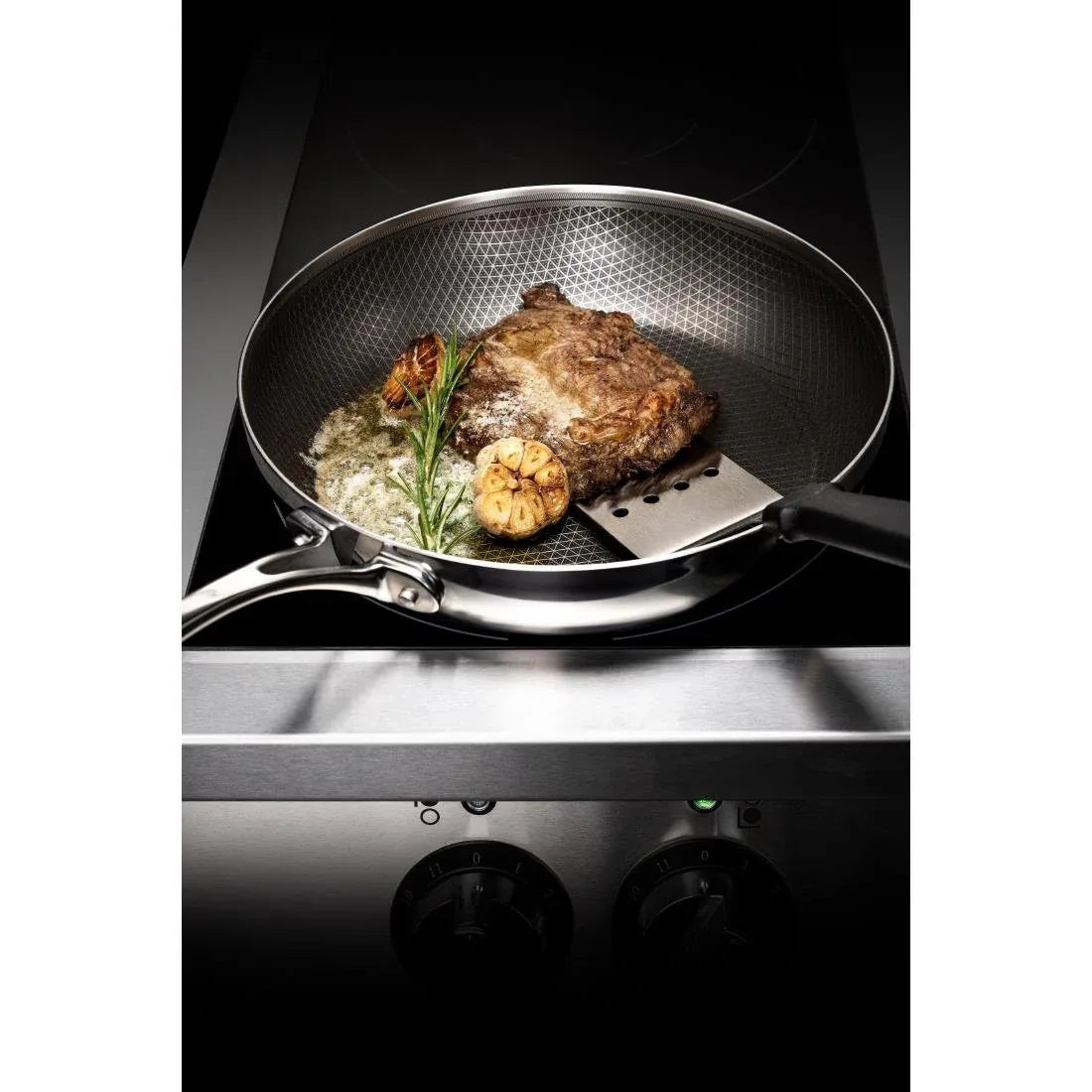 GP188 Vogue Tri-Shield Stainless Steel Frying Pan with Clad Coating 24cm