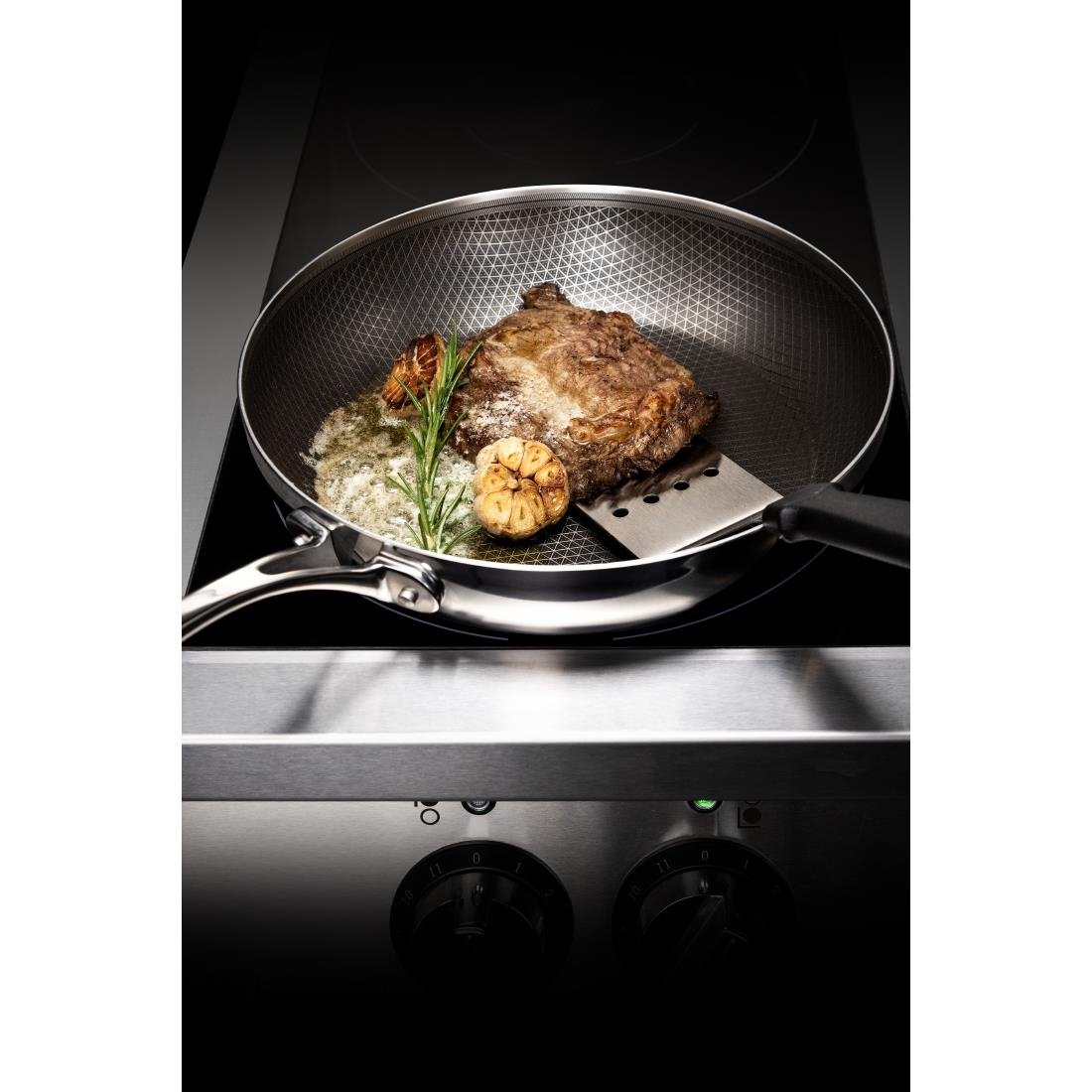 GP189 Vogue Tri-Shield Stainless Steel Frying Pan with Clad Coating 28cm