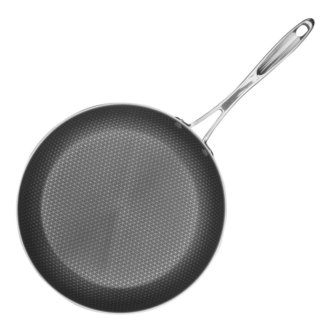 GP189 Vogue Tri-Shield Stainless Steel Frying Pan with Clad Coating 28cm