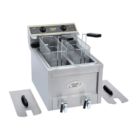 GP315 Roller Grill Twin Tank Twin Basket Countertop Electric Fryer RFE8D