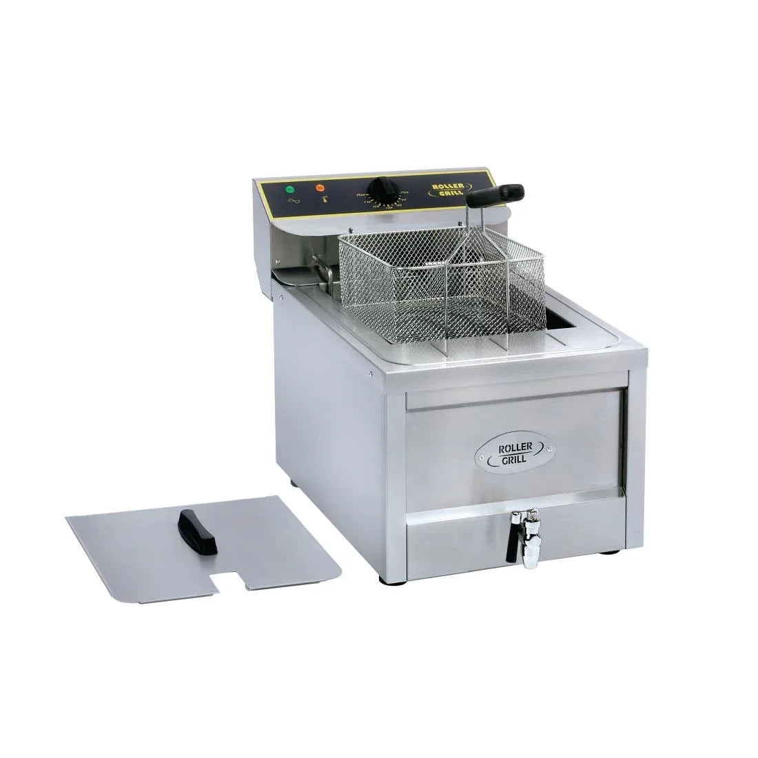 GP316 Roller Grill Single Tank Single Basket Countertop Electric Fryer RFE12 - JD Catering Equipment Solutions Ltd