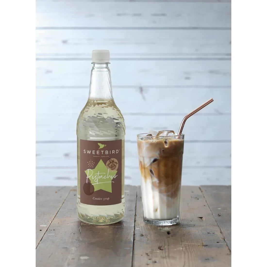 GP395 Sweetbird Pistachio Syrup 1Ltr Bottle - JD Catering Equipment Solutions Ltd