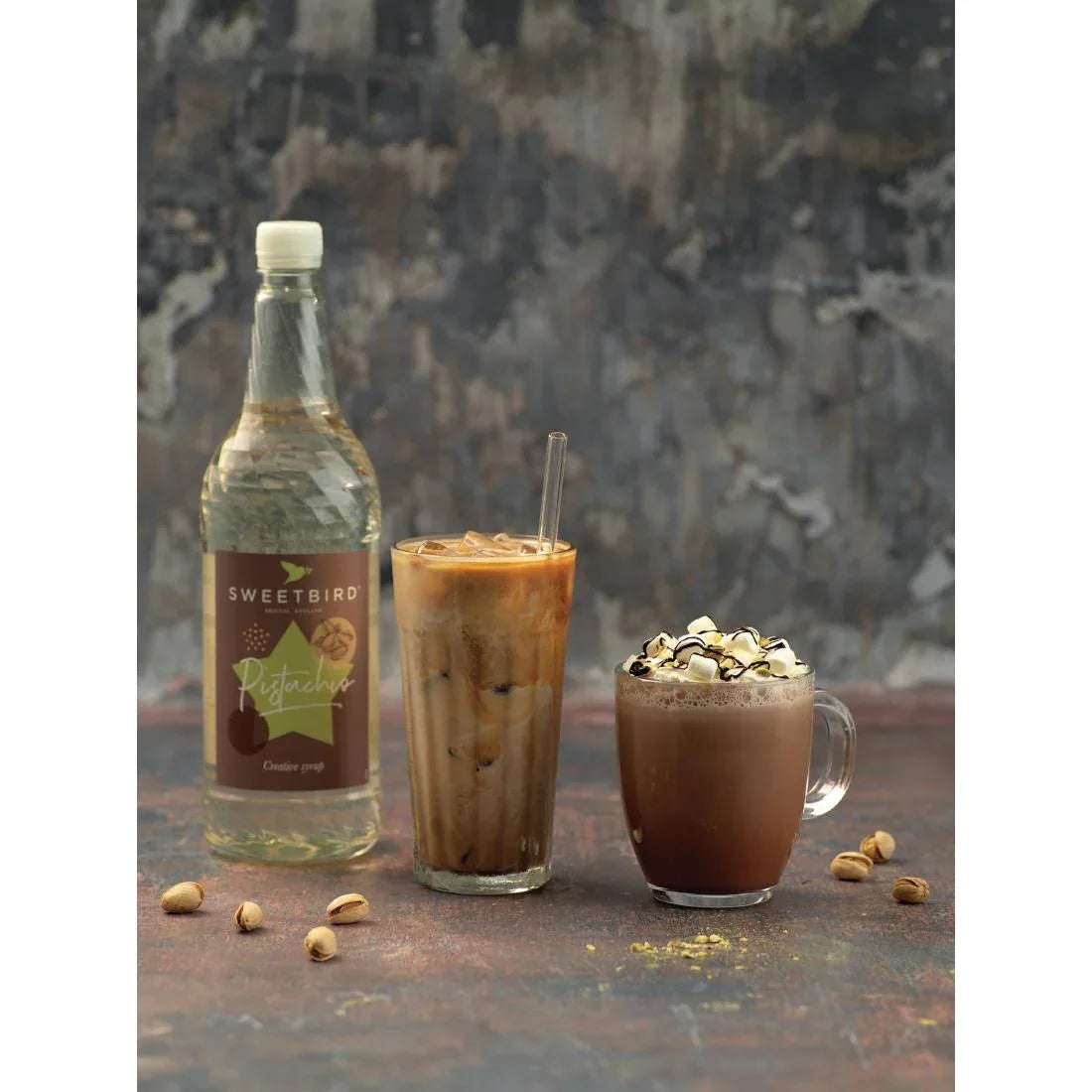 GP395 Sweetbird Pistachio Syrup 1Ltr Bottle - JD Catering Equipment Solutions Ltd