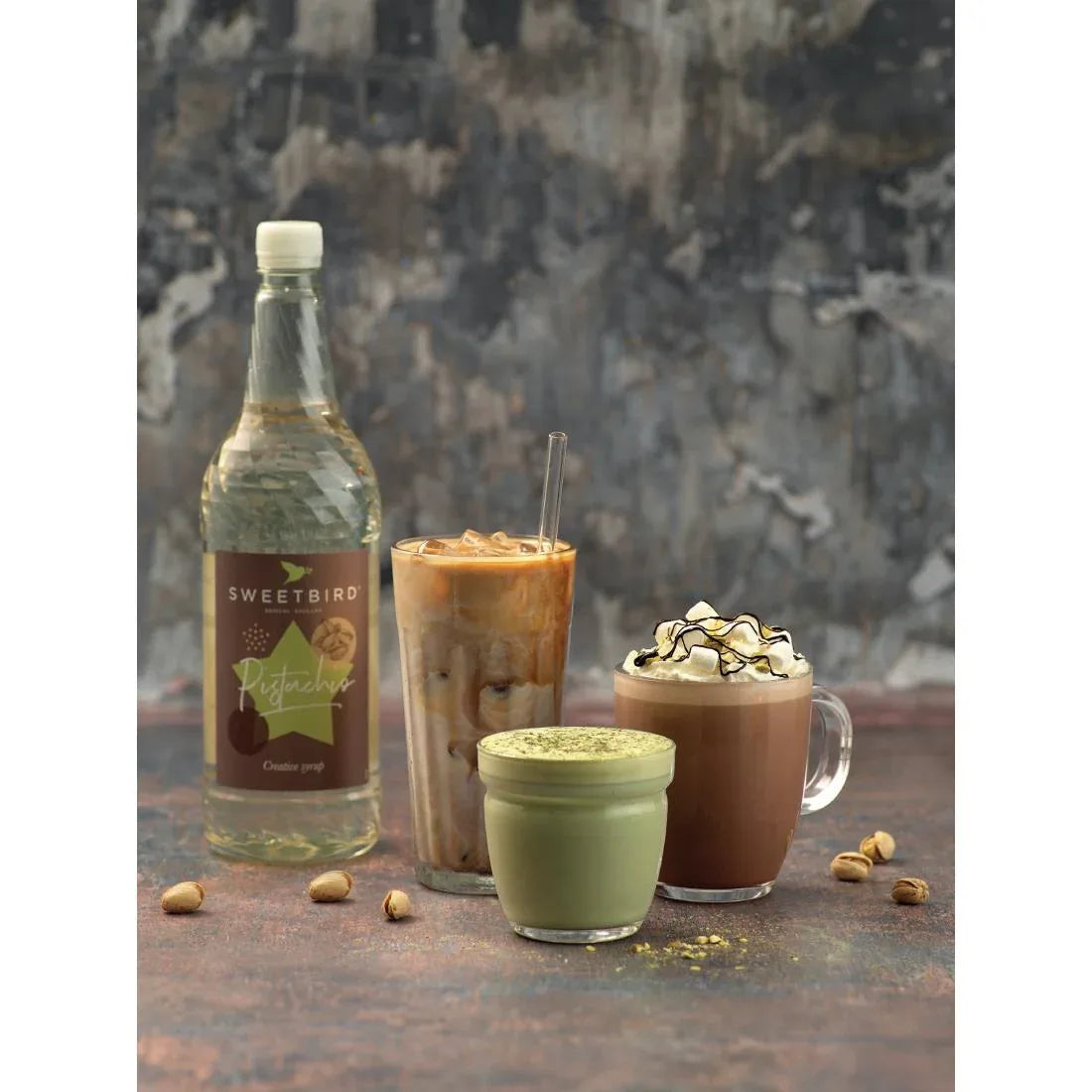 GP395 Sweetbird Pistachio Syrup 1Ltr Bottle - JD Catering Equipment Solutions Ltd