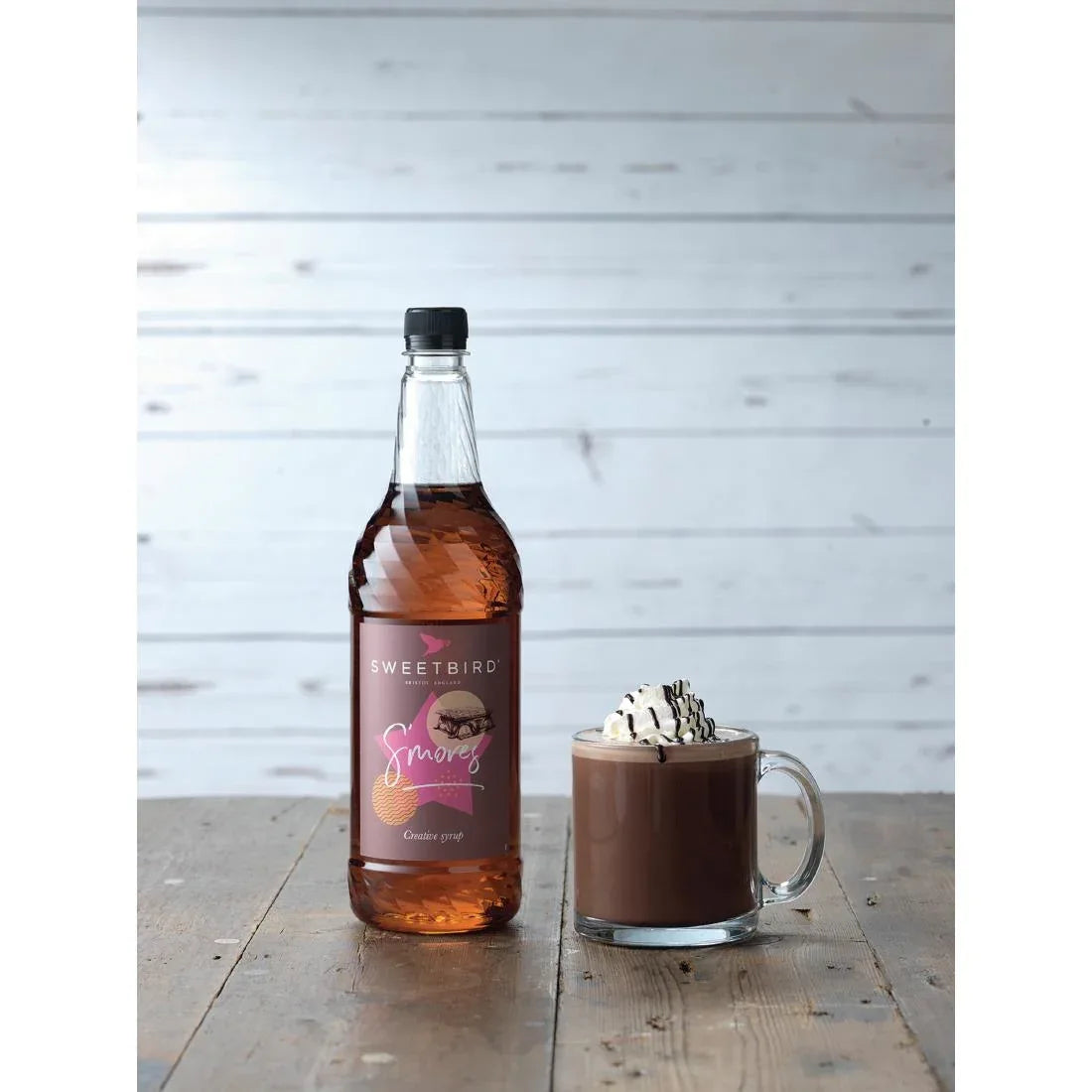 GP397 Sweetbird S'mores Syrup 1Ltr Bottle - JD Catering Equipment Solutions Ltd