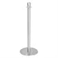 GP639 Bolero Flat Base Barrier Posts Brushed Stainless Steel (Pack of 2)