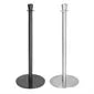 GP639 Bolero Flat Base Barrier Posts Brushed Stainless Steel (Pack of 2)