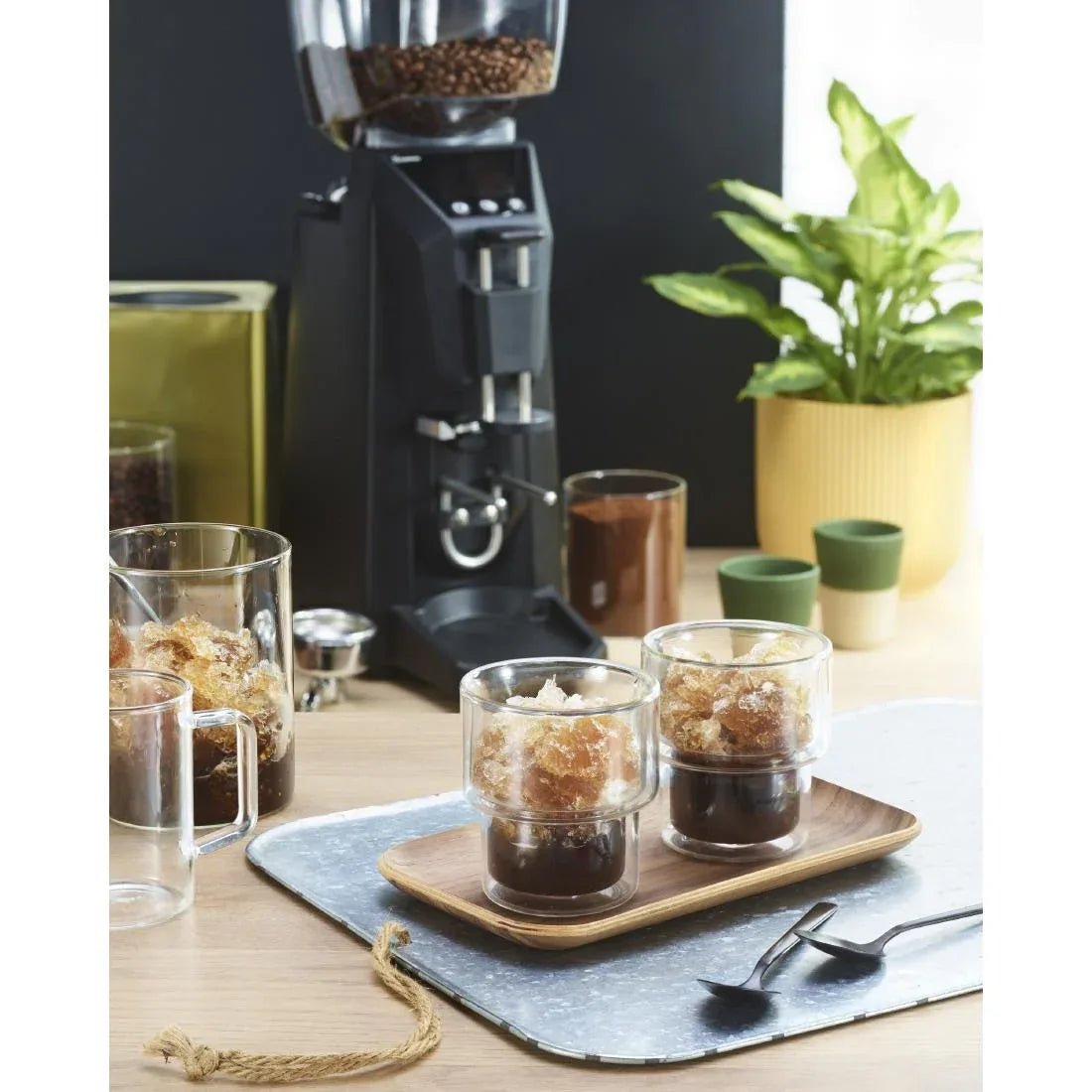 GP747 Santos On-Demand Coffee Grinder 59TA with Tamper Black
