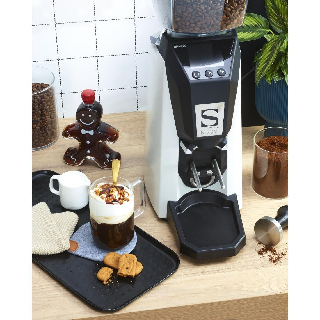 GP748 Santos On-Demand Coffee Grinder 59WA White