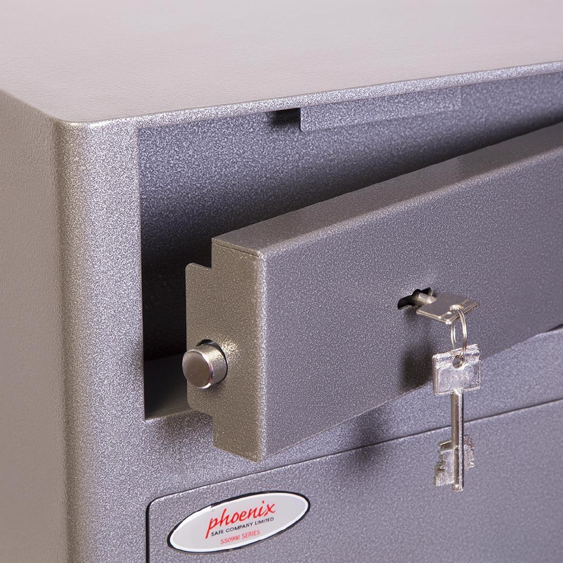 GR357 Phoenix Cash Deposit Drop Safe Graphite Grey 47Ltr 3K - JD Catering Equipment Solutions Ltd