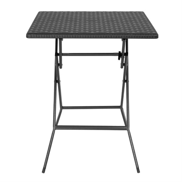 GR772 Bolero Square Folding Table Black 620mm