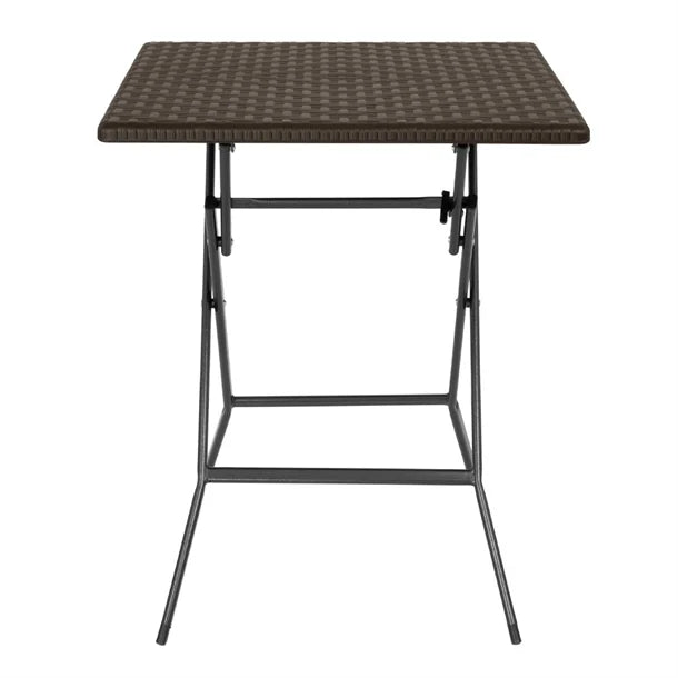 GR773 Bolero Square Folding Table Brown 620mm