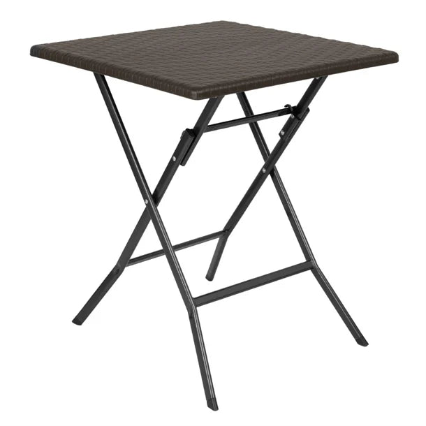 GR773 Bolero Square Folding Table Brown 620mm