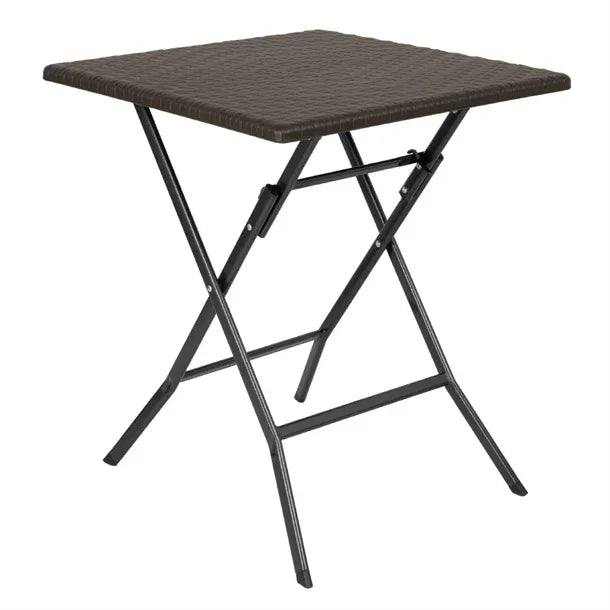 GR773 Bolero Square Folding Table Brown 620mm