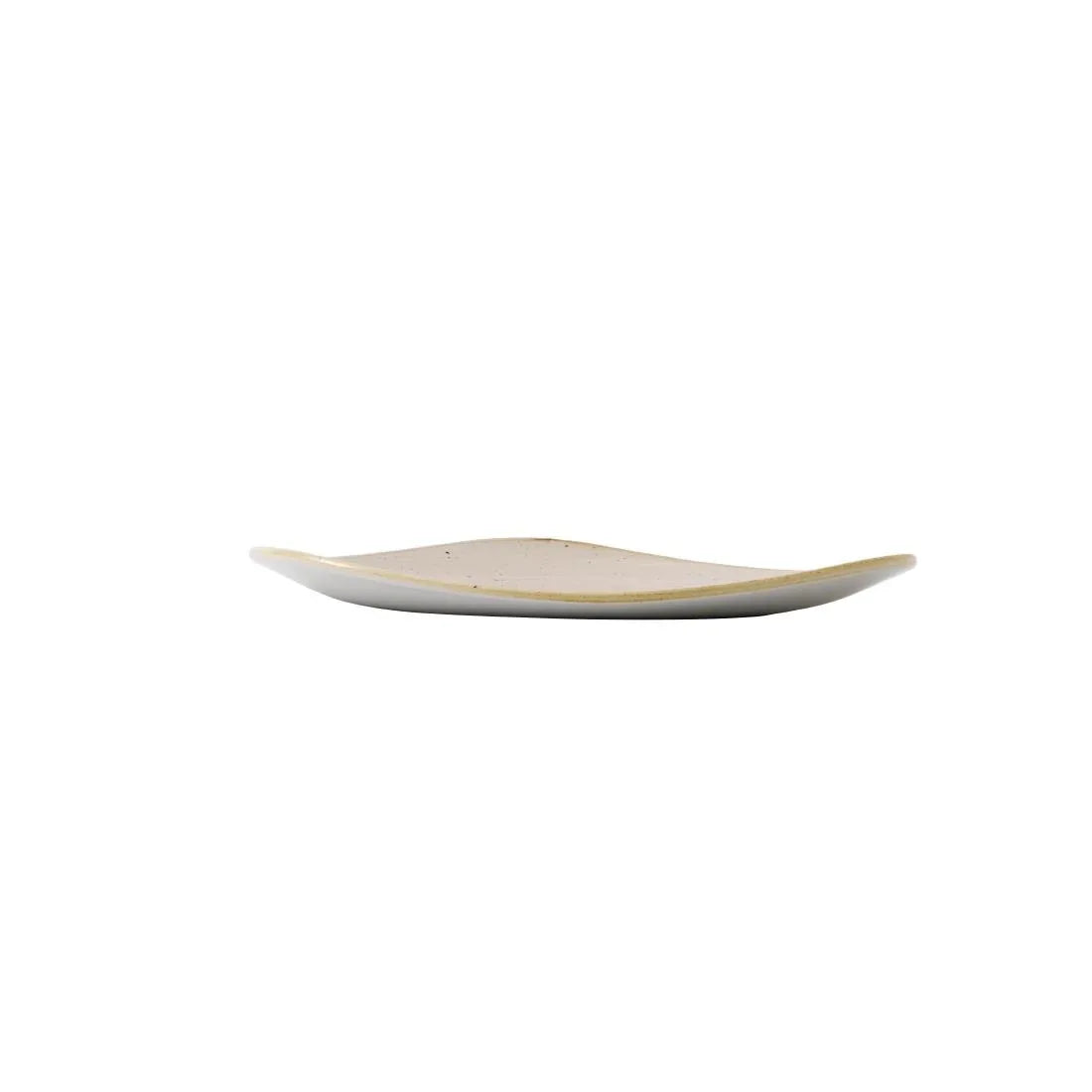 GR940 Churchillš Stonecast Triangle Plate Nutmeg Cream 229mm (Pack of 12) - JD Catering Equipment Solutions Ltd