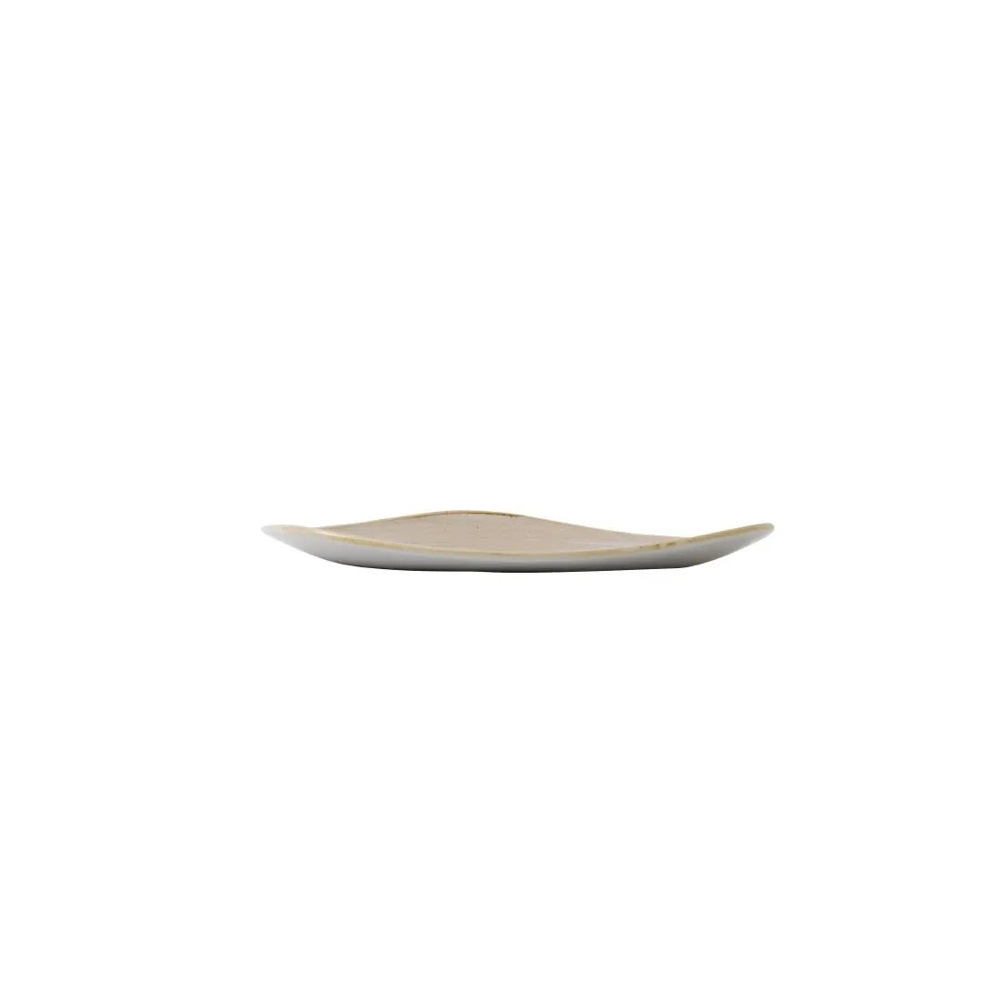 GR941 Churchill Stonecast Triangle Plate Nutmeg Cream 192mm (Pack of 12) - JD Catering Equipment Solutions Ltd