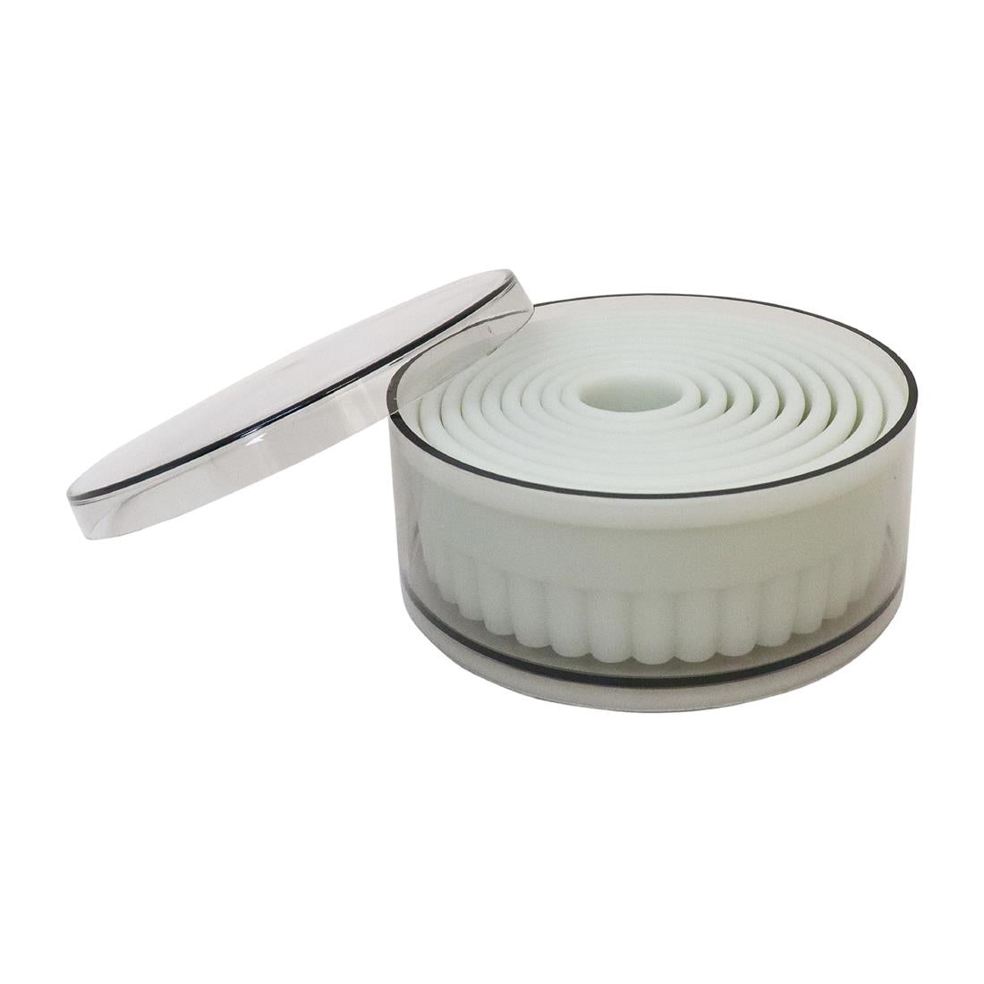 GT140 Schneider Serrated Round Pastry Cutters (Pack of 9)