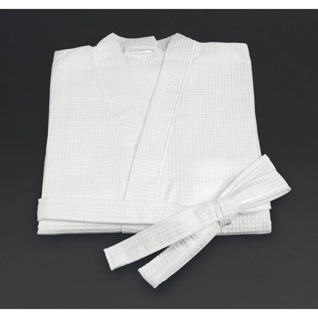 GW408 Mitre Essentials Honeycomb Bathrobe White Medium - JD Catering Equipment Solutions Ltd