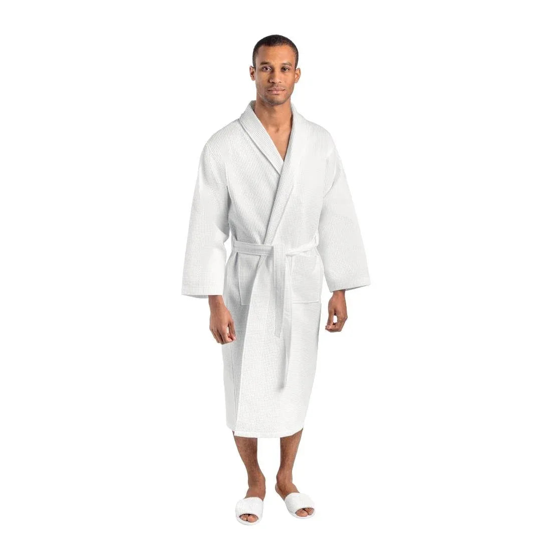 GT786-XL Mitre Comfort Langley Bathrobe White Extra Large - JD Catering Equipment Solutions Ltd