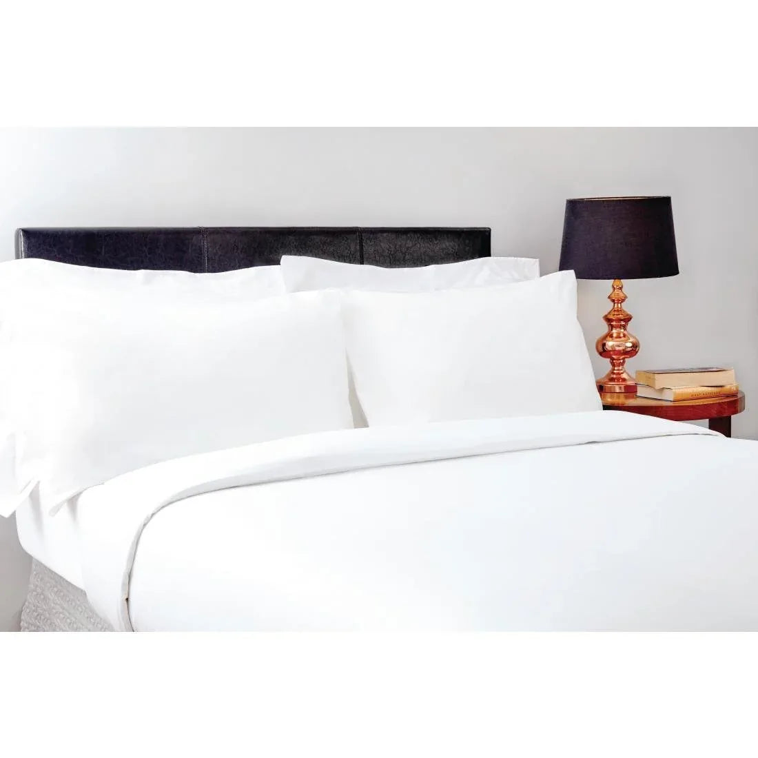GT826 Mitre Essentials Pyramid Fitted Sheet White Single - JD Catering Equipment Solutions Ltd