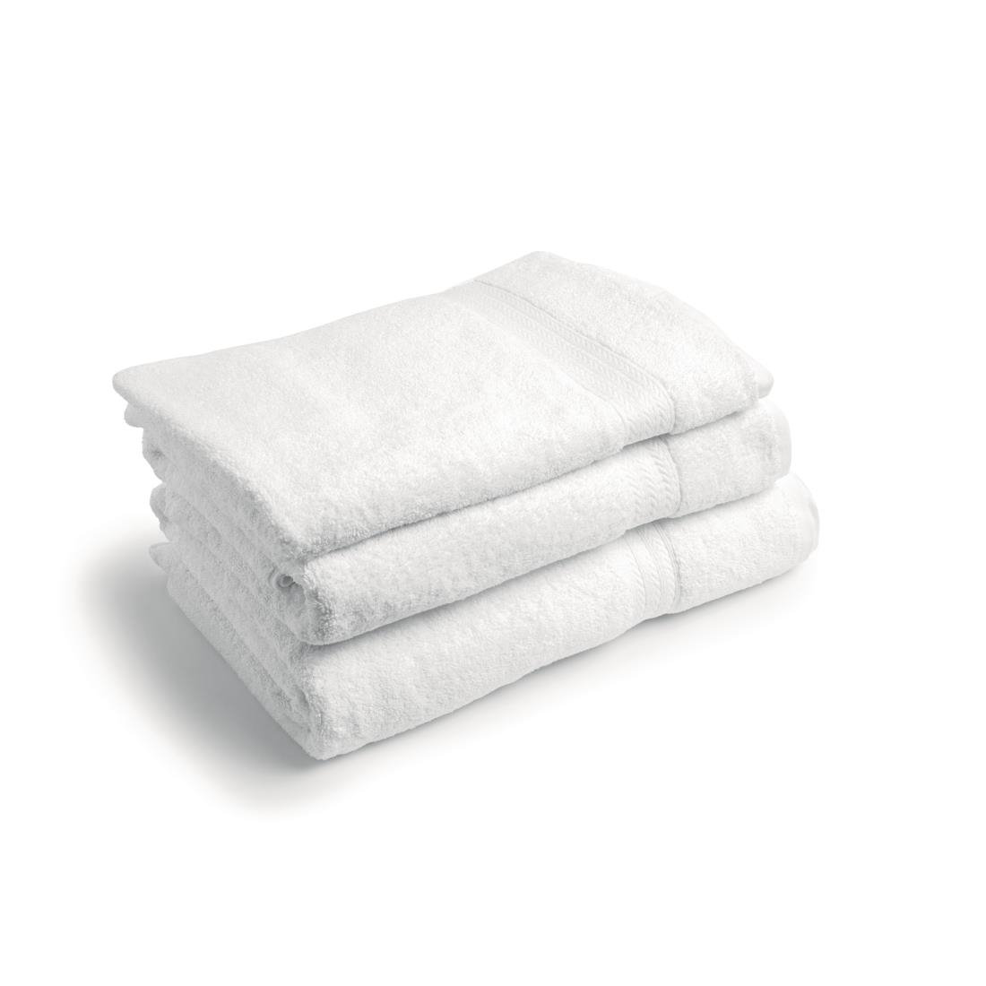 GT854 Mitre Comfort Riviera Bath Towel White