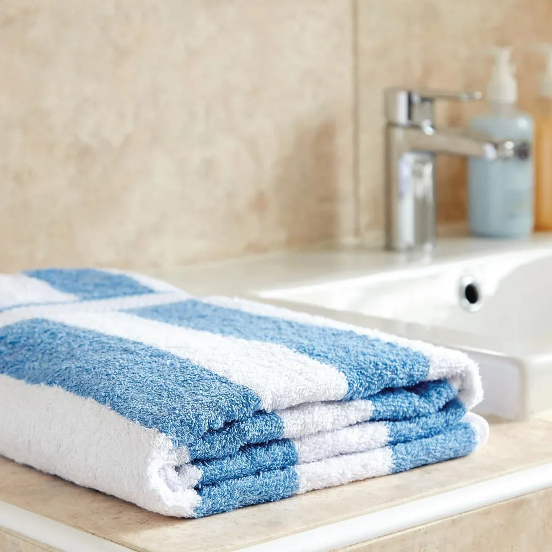 GT890 Mitre Comfort Splash Towel Blue - JD Catering Equipment Solutions Ltd