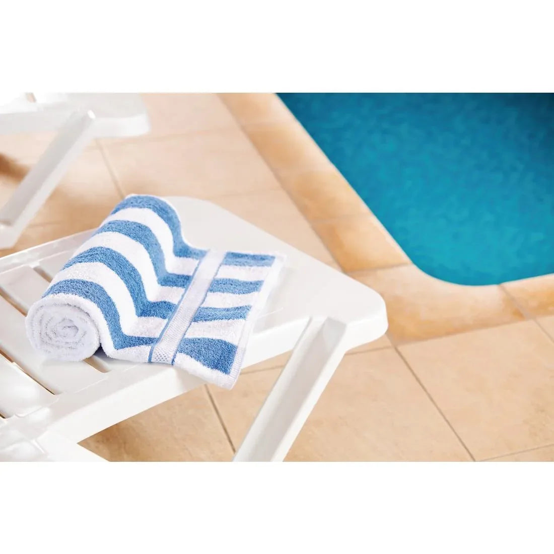 GT890 Mitre Comfort Splash Towel Blue - JD Catering Equipment Solutions Ltd