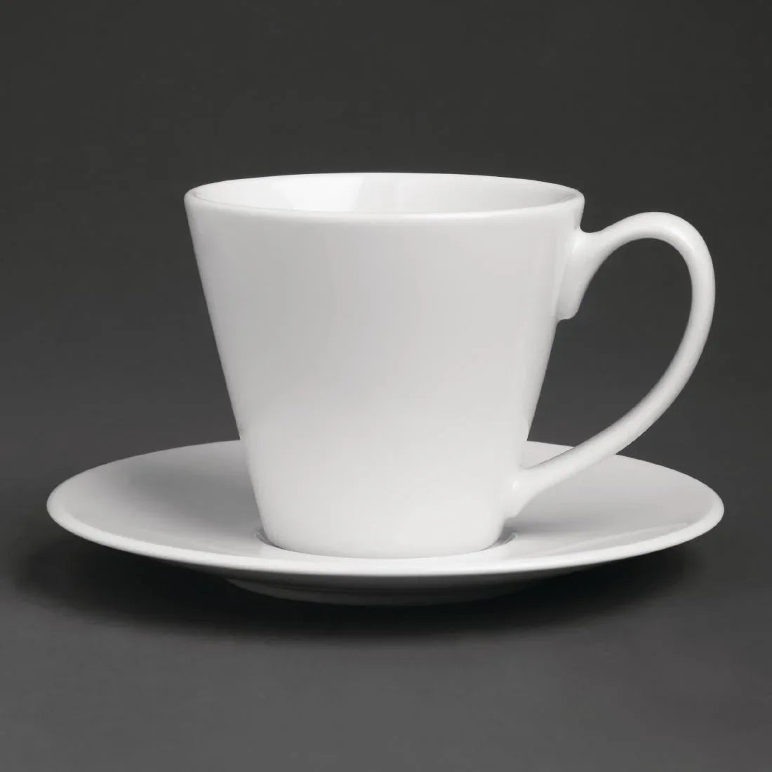 GT928 Royal Porcelain Classic White Tea Cup Saucer 145mm (Pack of 12) - JD Catering Equipment Solutions Ltd