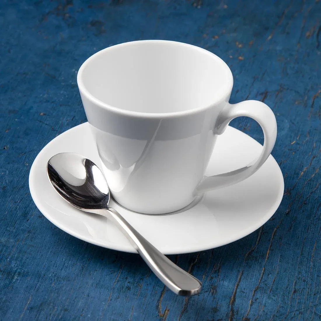 GT928 Royal Porcelain Classic White Tea Cup Saucer 145mm (Pack of 12) - JD Catering Equipment Solutions Ltd