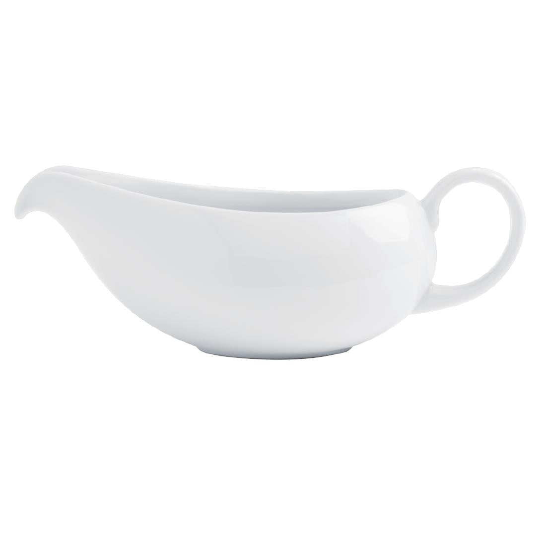 GT932 Royal Porcelain Classic White Gravy Boat 380ml (Pack of 2)