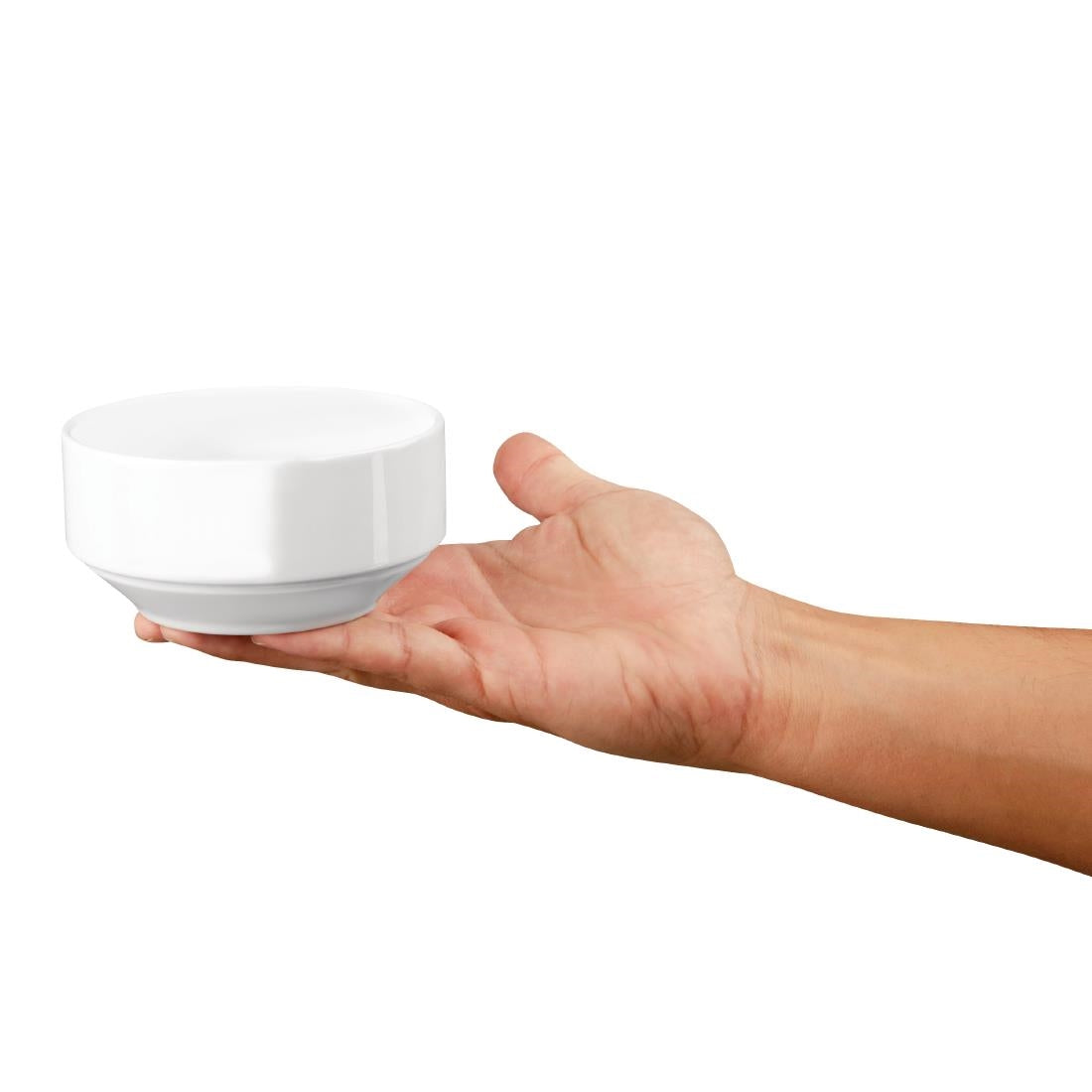 GT939 Royal Porcelain Classic White Stackable Soup Bowl 110mm (Pack of 12)