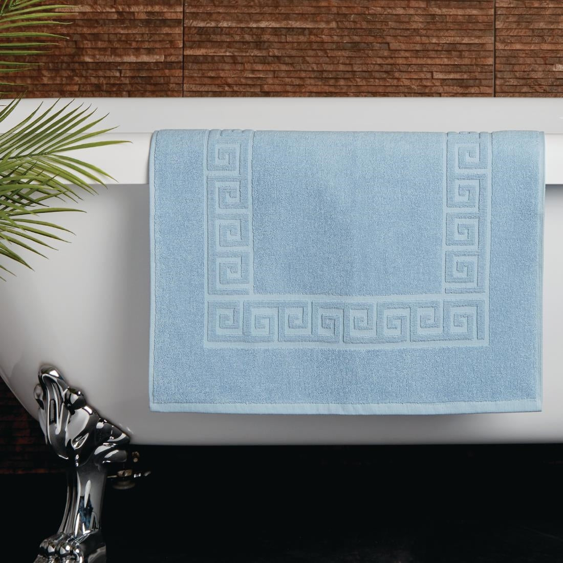 GW348 Mitre Essentials Nova Bath Mat Blue