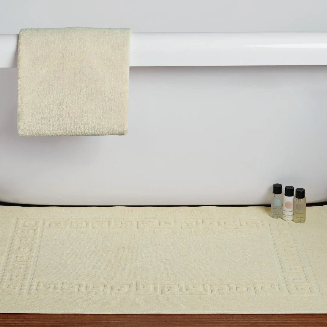GW358 Mitre Essentials Nova Bath Mat Cream - JD Catering Equipment Solutions Ltd