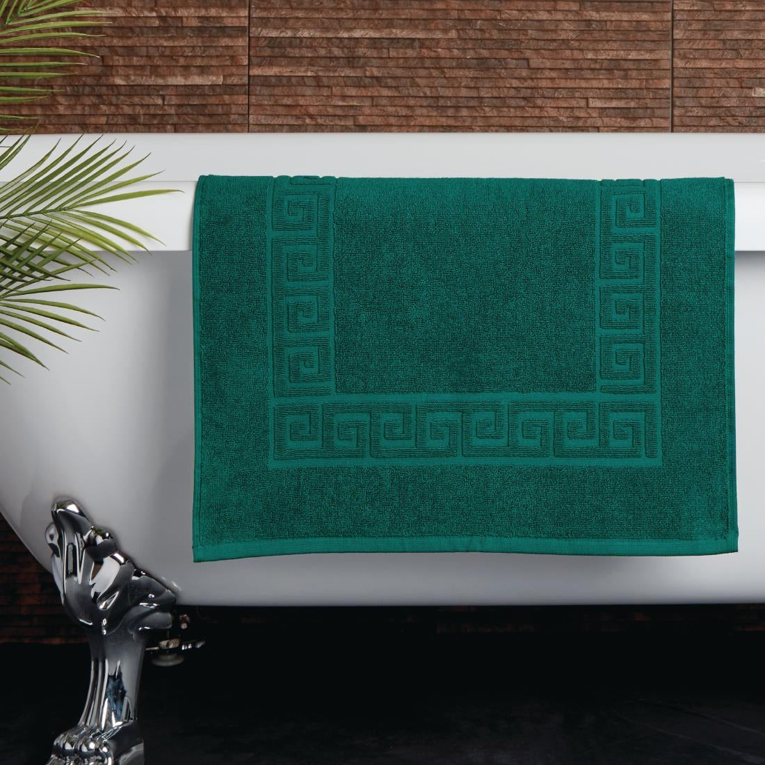 GW363 Mitre Essentials Nova Bath Mat Dark Green